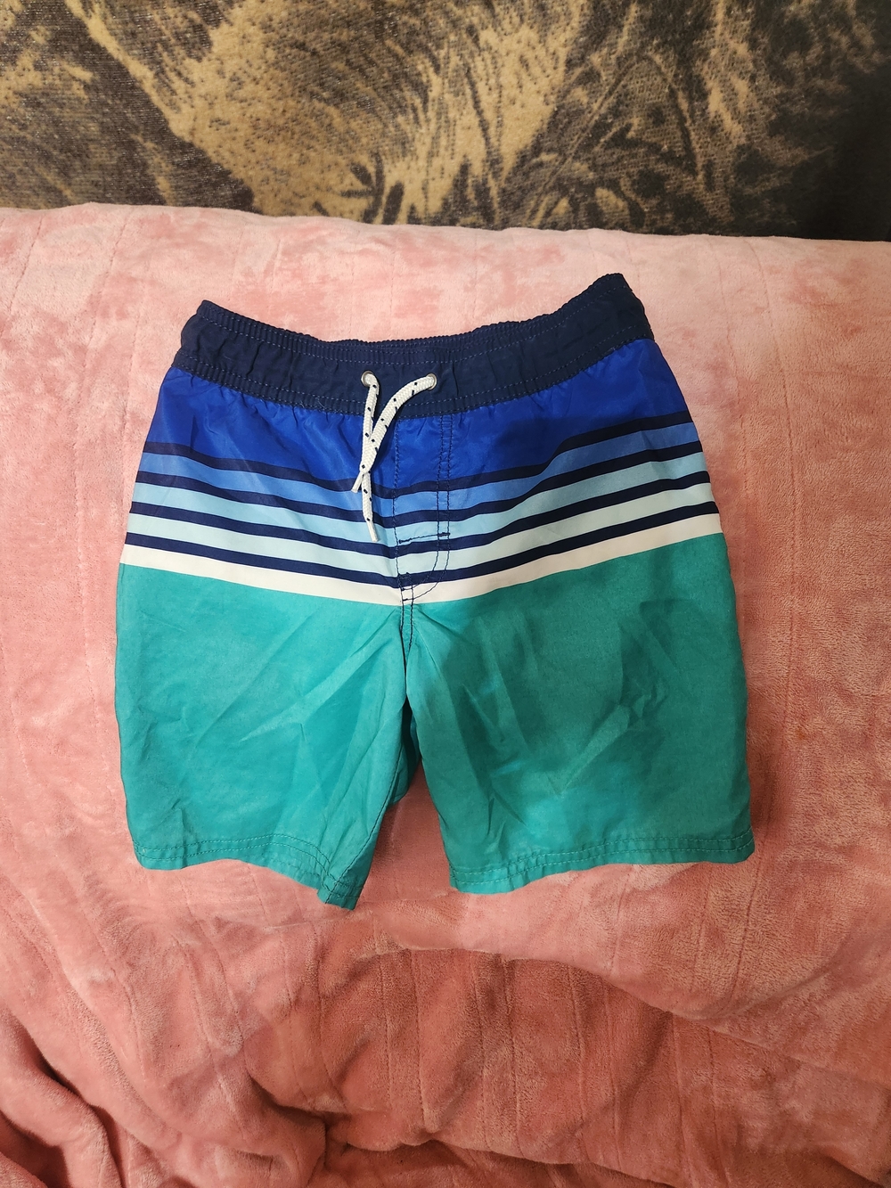 OshKosh B'gosh Navy & Royal Blue Boys Swim Trunks
